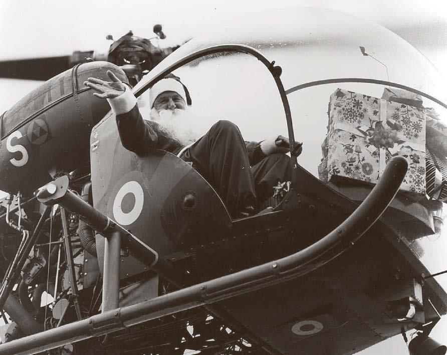 When Santa's sleigh bells were replaced by chopper blades!