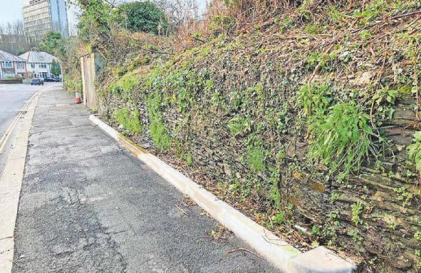 'Waterfall' pours onto city avenue