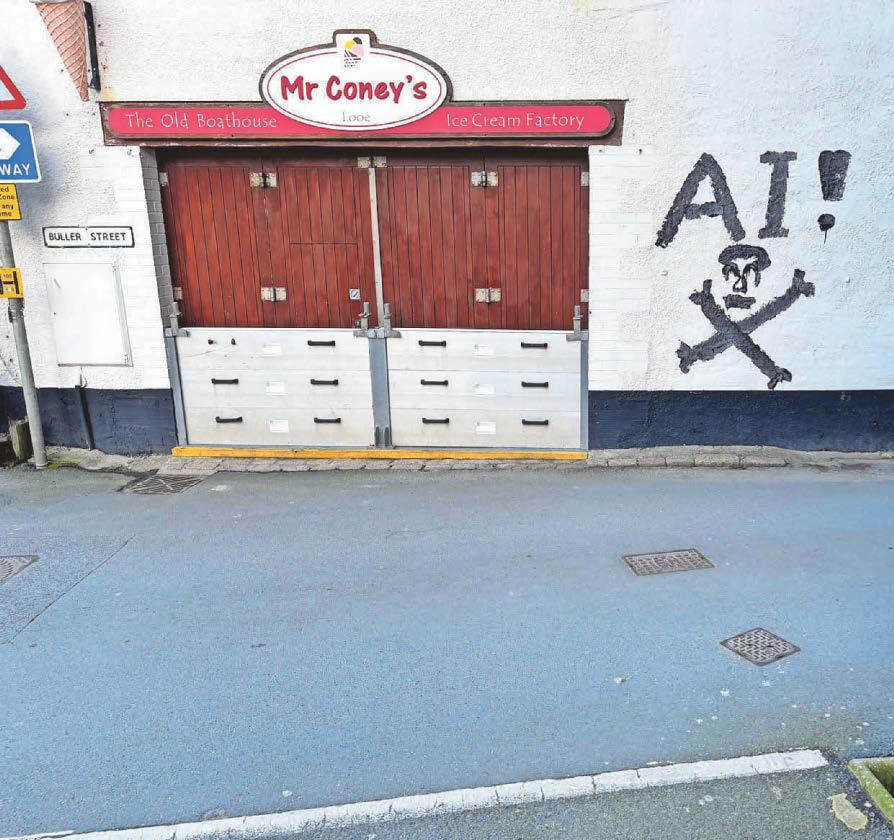 Police hunt for graffiti protester against Al