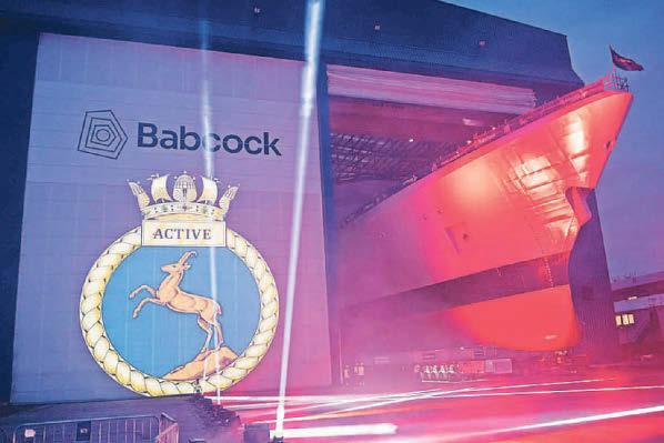 Milestone for Babcock as warship unveiled