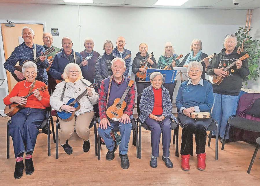 Ukulele group plays to thank NHS staff