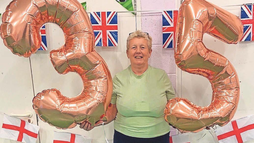 Anne celebrates 35 years at charity