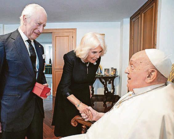 Royal couple's visit to Pope