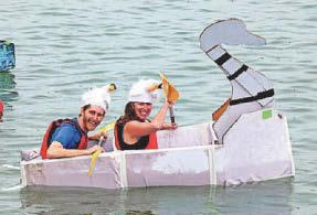All aboard for cardboard boat race at festival