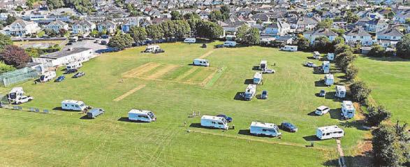 Travellers leave cricket pitch before injunction