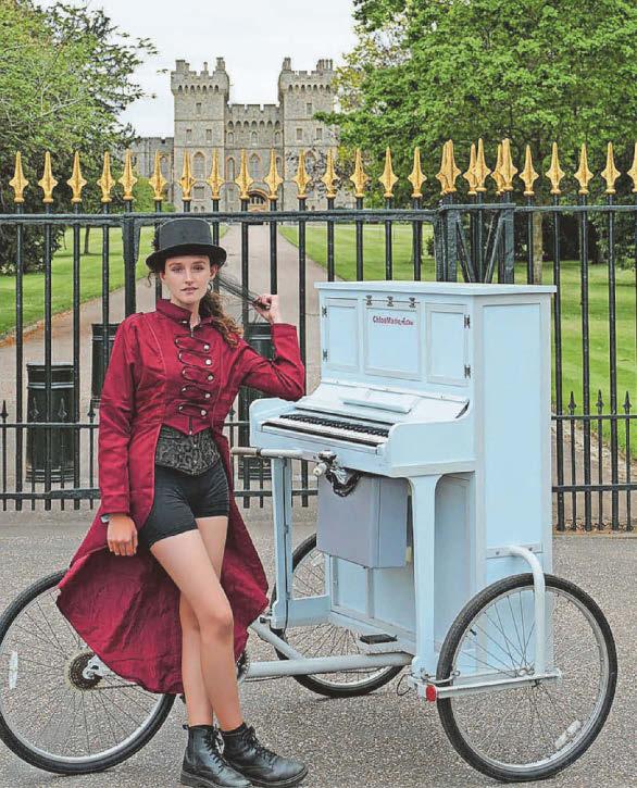 Piano Bike Girl silenced after thieves steal her kit