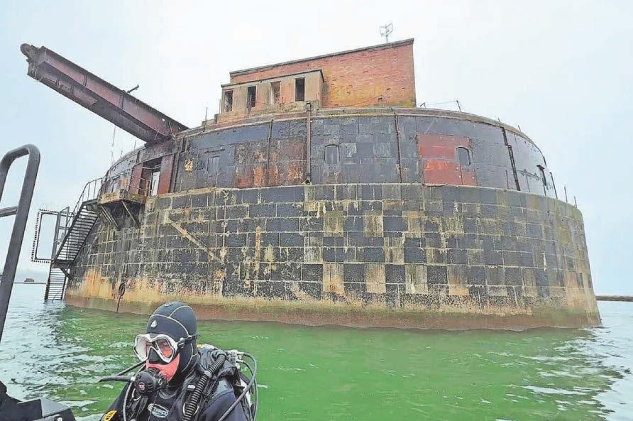 Milestone in project to haul tyres from seabed