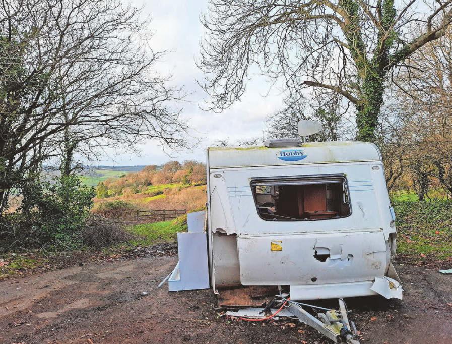 Eyesore illegal camp at valley park site cleared