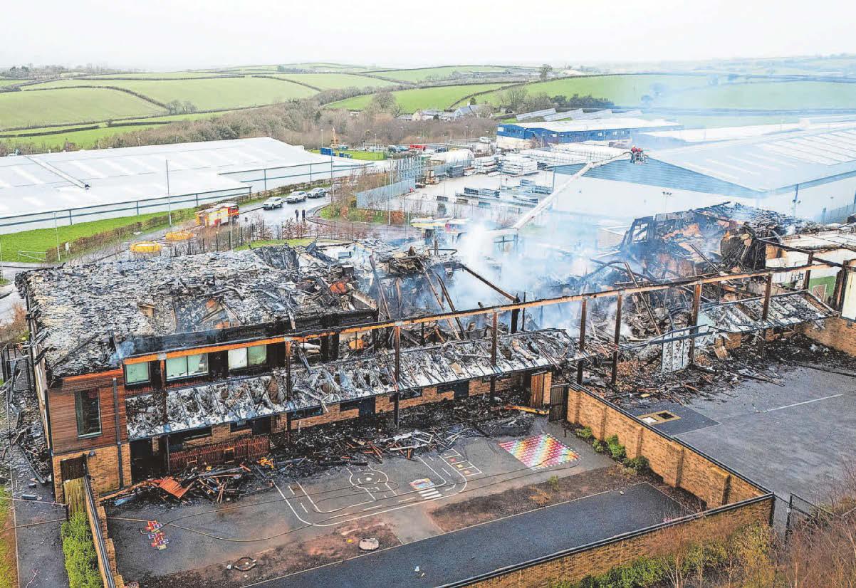 Pictures show extent of school fire devastation