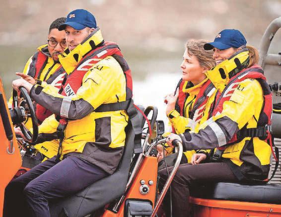 Royals take to RNLI lifeboat