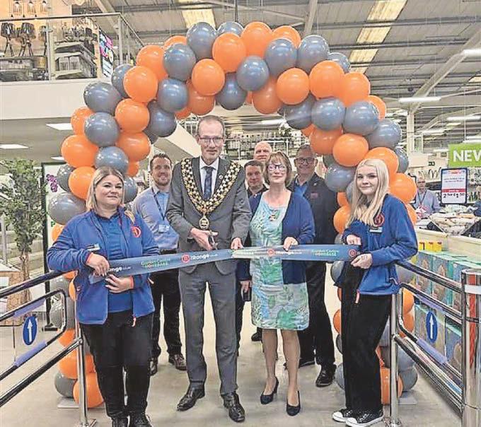 Shoppers queued to bag the prizes at store opening