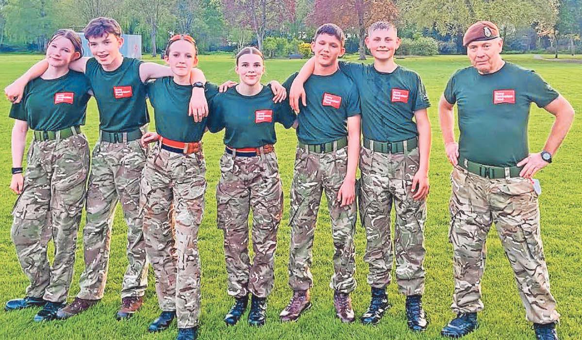 Big-hearted cadets stride out to raise funds for charity