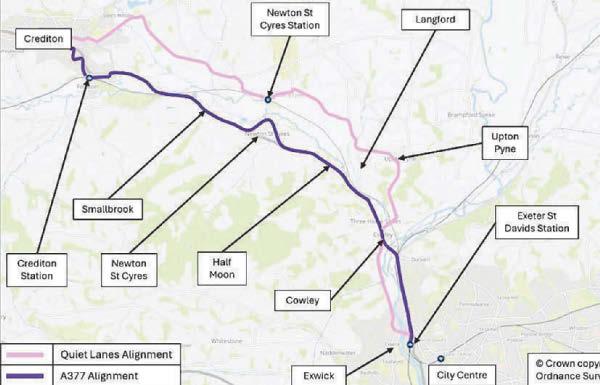 Decades-long bid for Crediton to Exeter cycle route moves forward