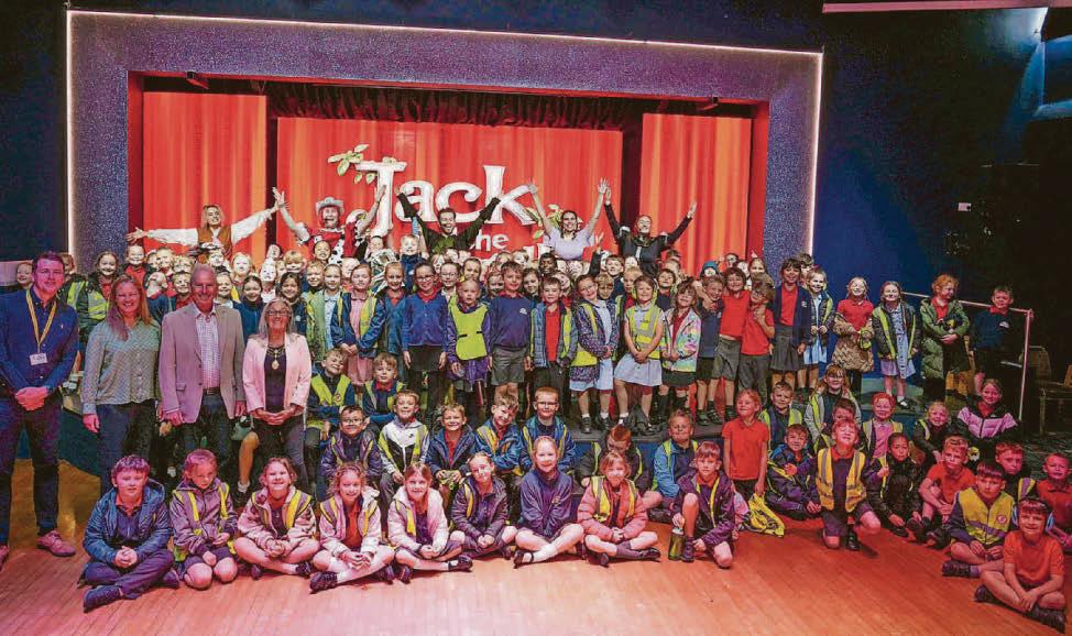 School cheers special panto