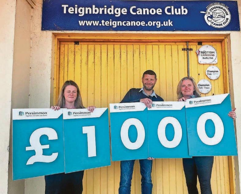 £1k boost for canoe club as housebuilder rewards community champion