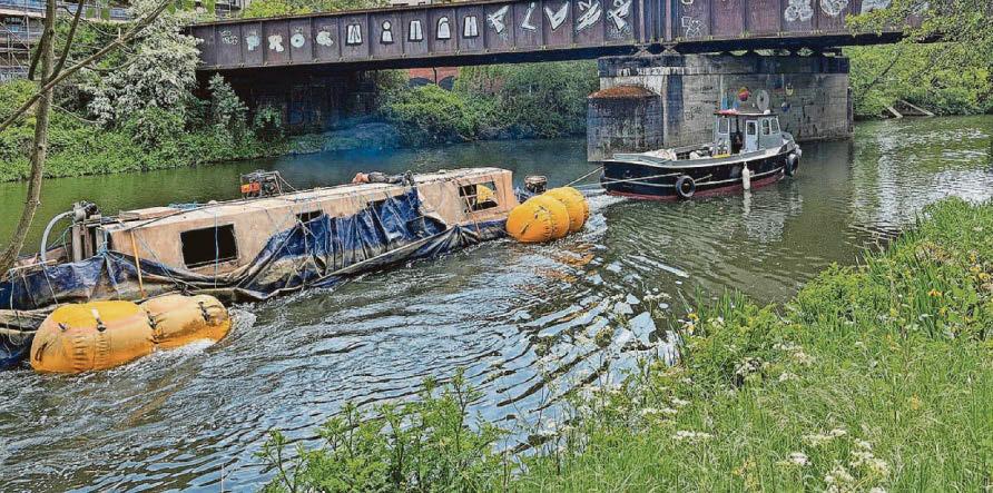 Sunken boats that posed hazard now recovered