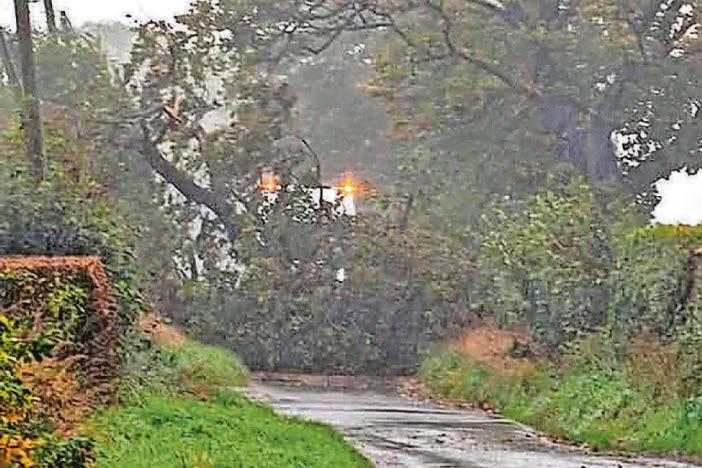 Storm Amy leaves trail of damage after sweeping into region