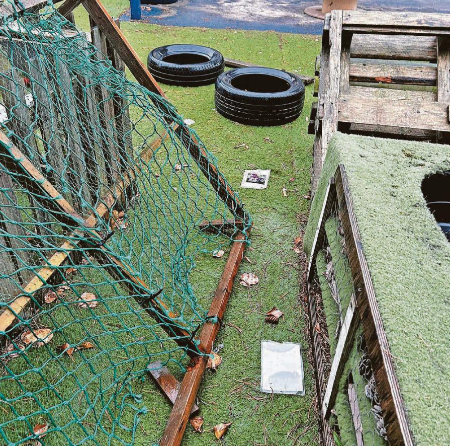 Outdoor classroom vandalised and fish killed in 'senseless destruction'