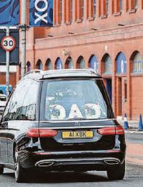 Final farewell to Rangers fan killed on trip to Turkey