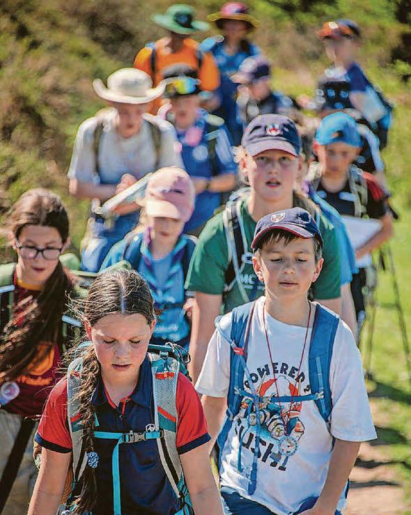 Hundreds step out on moors for youth challenge