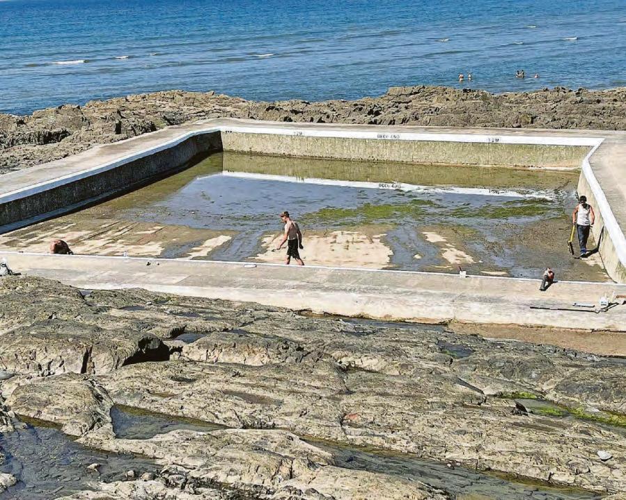 Sea pool reopens after winter debris is cleared out