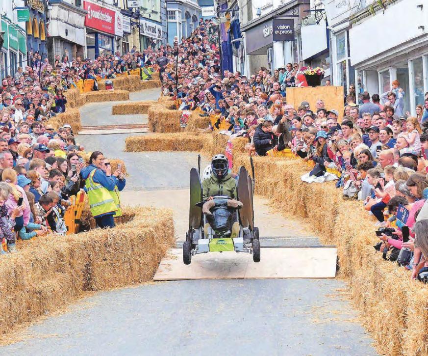 Hospice team proves soapbox ‘flipping' fun day for all