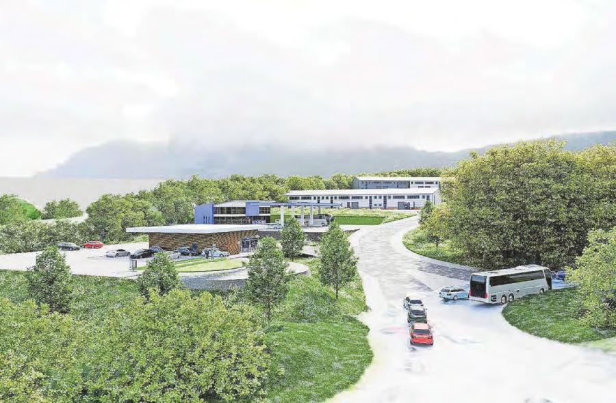 Plan for business park and petrol station