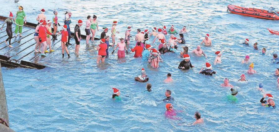 Christmas Day dippers' thoughts with missing men