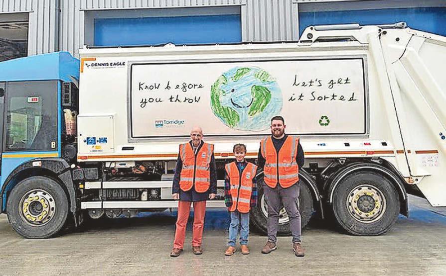 George’s recycling message on the road