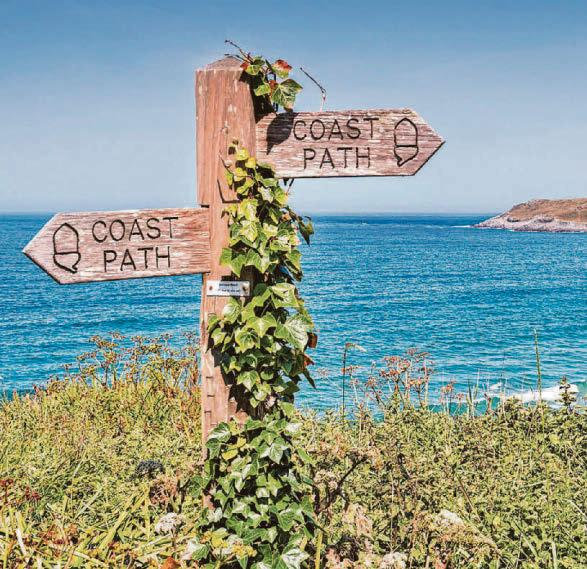 Exhausted but exhilarated by walking on coast path