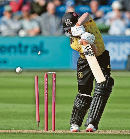Heavy loss County skittled for 93 to suffer second Blast defeat