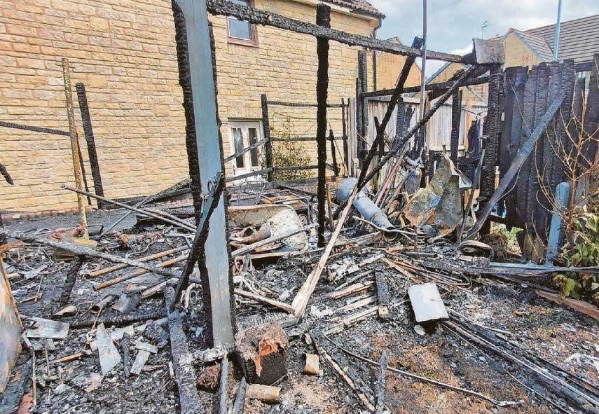 Fire shock Blaze shatters windows of family home as they slept inside