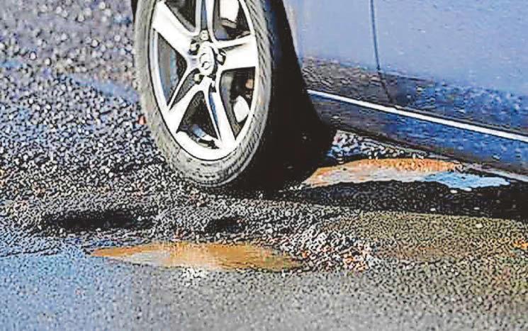 Pothole problems £32m budget is not enough to maintain roads