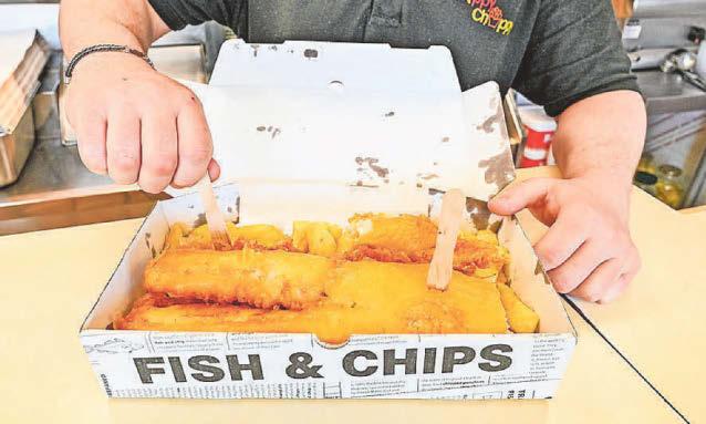 Fish and micro-chips Manager of takeaway brings in Al help