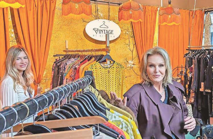 Dame's debut Actress opens vintage marketplace during first town visit