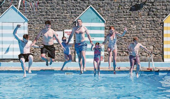 Delighted to celebrate reopening of town pool