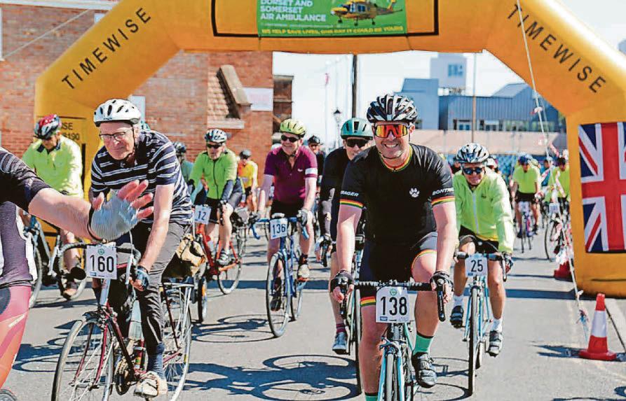 Cyclists add shine to charity's silver anniversary year