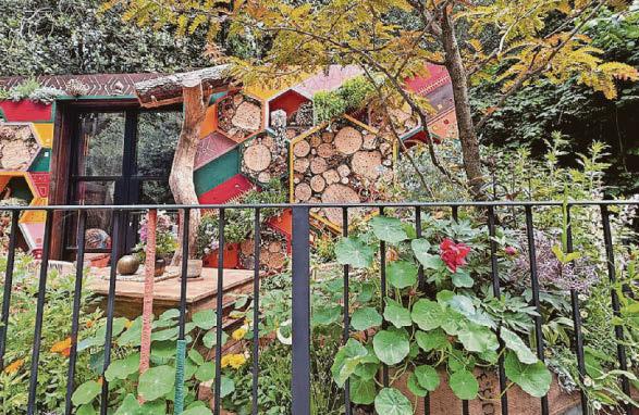 Award-winning balcony celebrates the role of bees