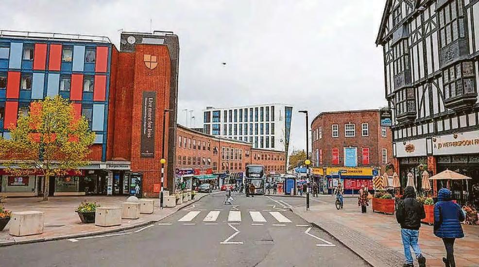 City centre footfall down compared to pre-pandemic level