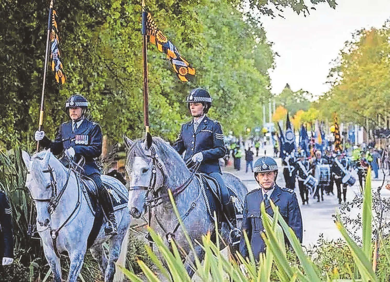 Procession and service to remember brave officers