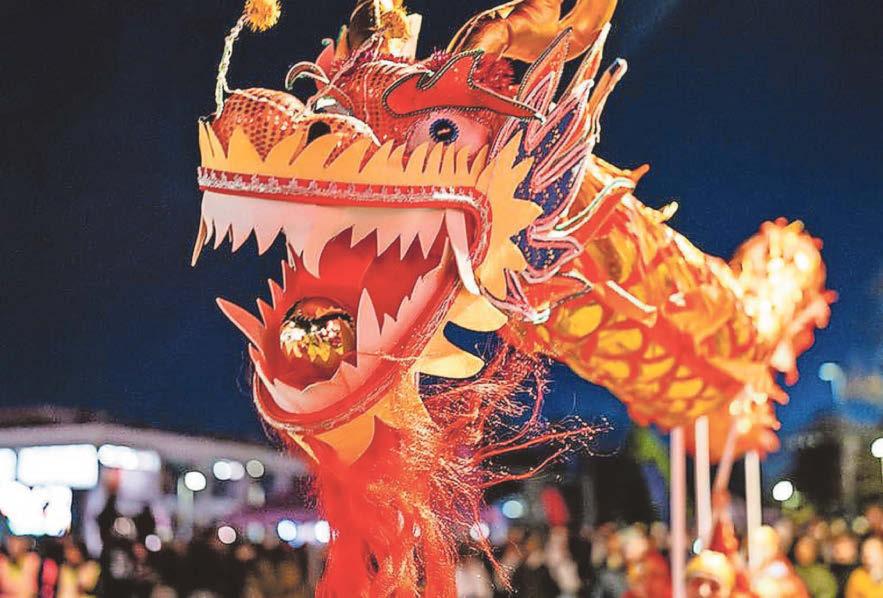 Lighting up the parade
