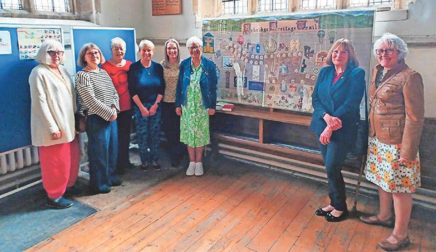 Heritage trail artwork now on display at town church