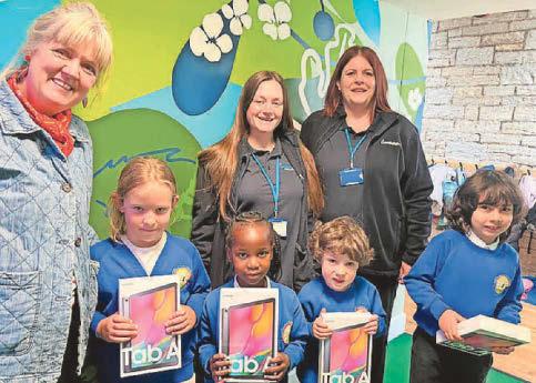 Pupils are thrilled at the gift of IT tablets
