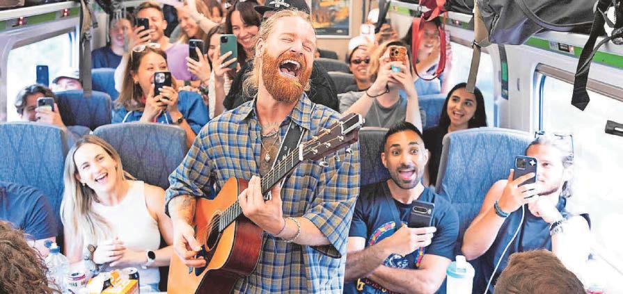 A train ticket to Ryder with star’s surprise performance