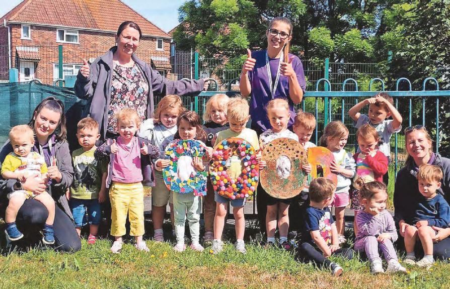 They're all smiles after 'Good' rating for delighted nursery