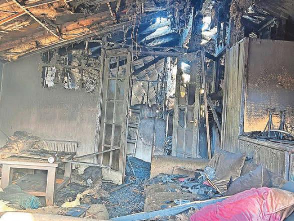 'Daughter lucky to avoid death' after suspected arson at home