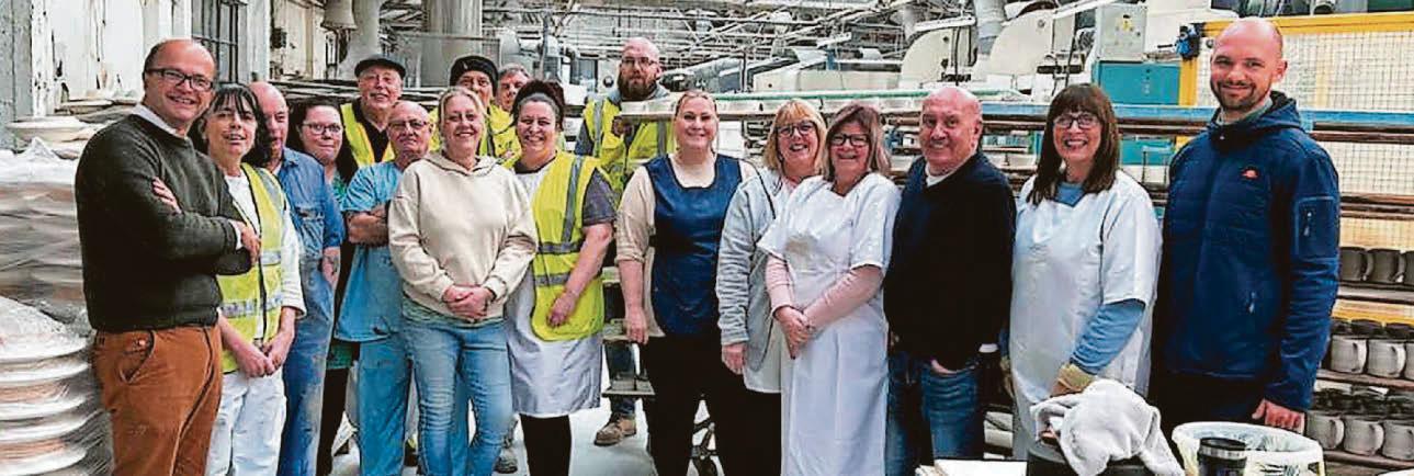 Royal Stafford staff are back 'making ware' in their former Burslem base