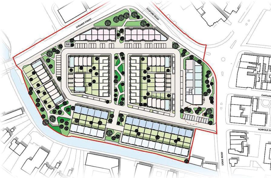 Plans for 141 canalside homes
