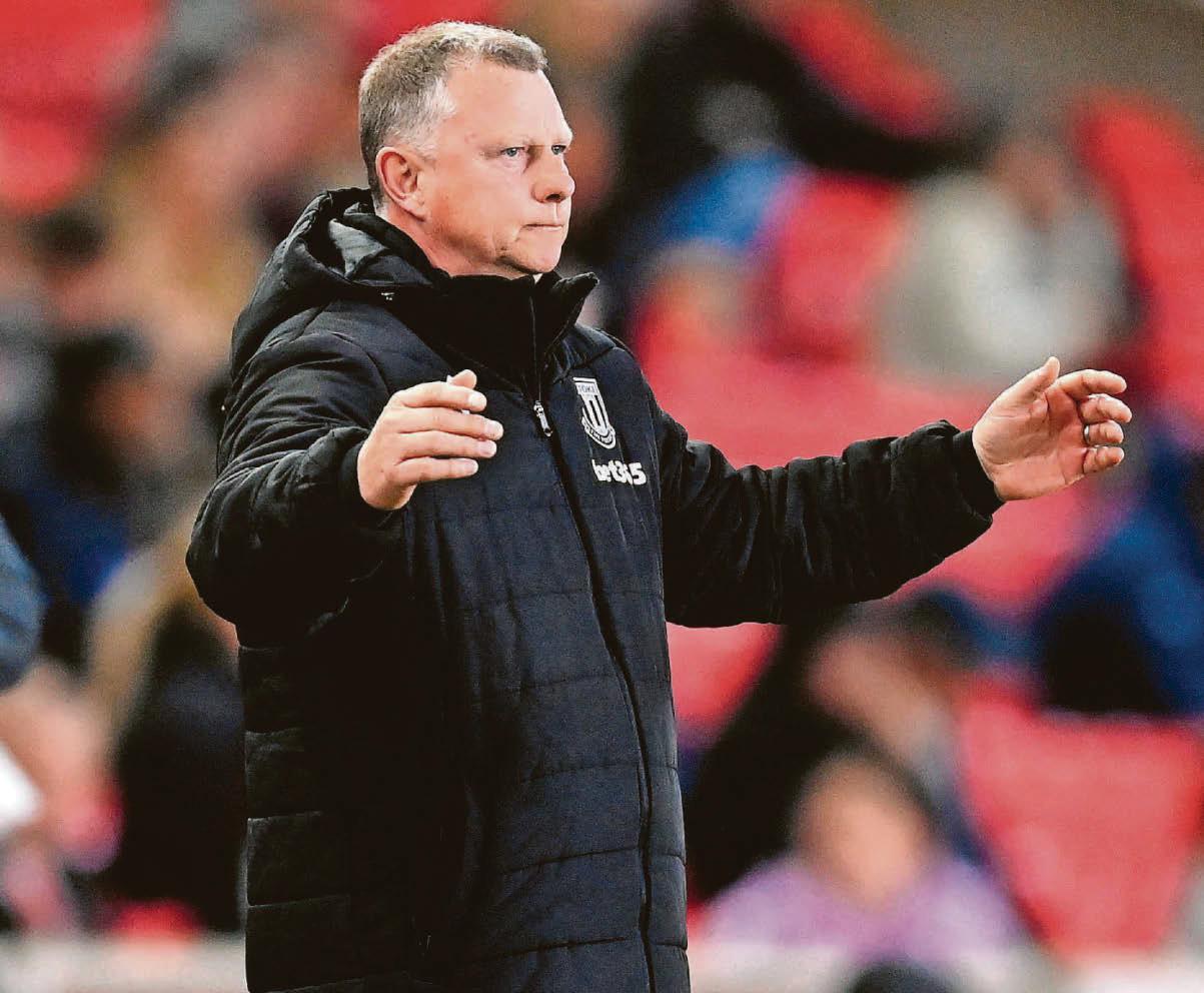 'The big thing about Robins has been his refusal to panic about Stoke's position in the table...'