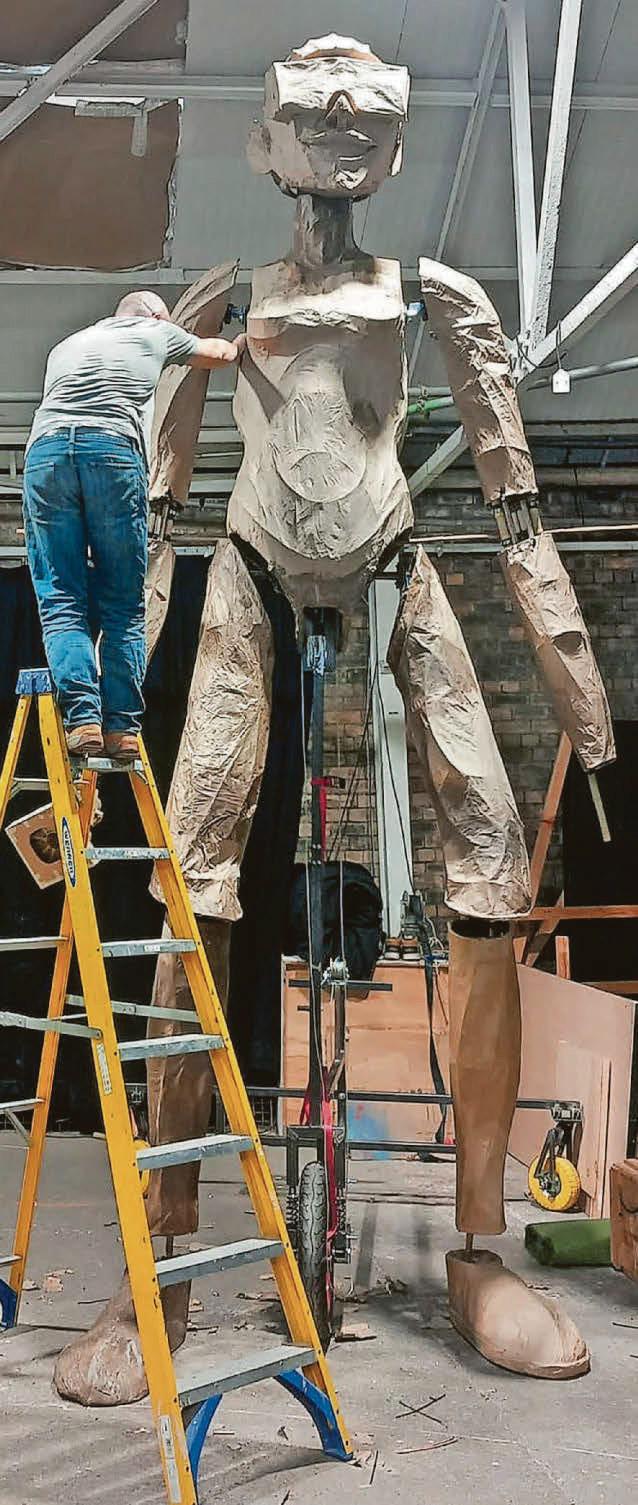 16ft puppet will leave the crowd at People's Parade in high spirits!